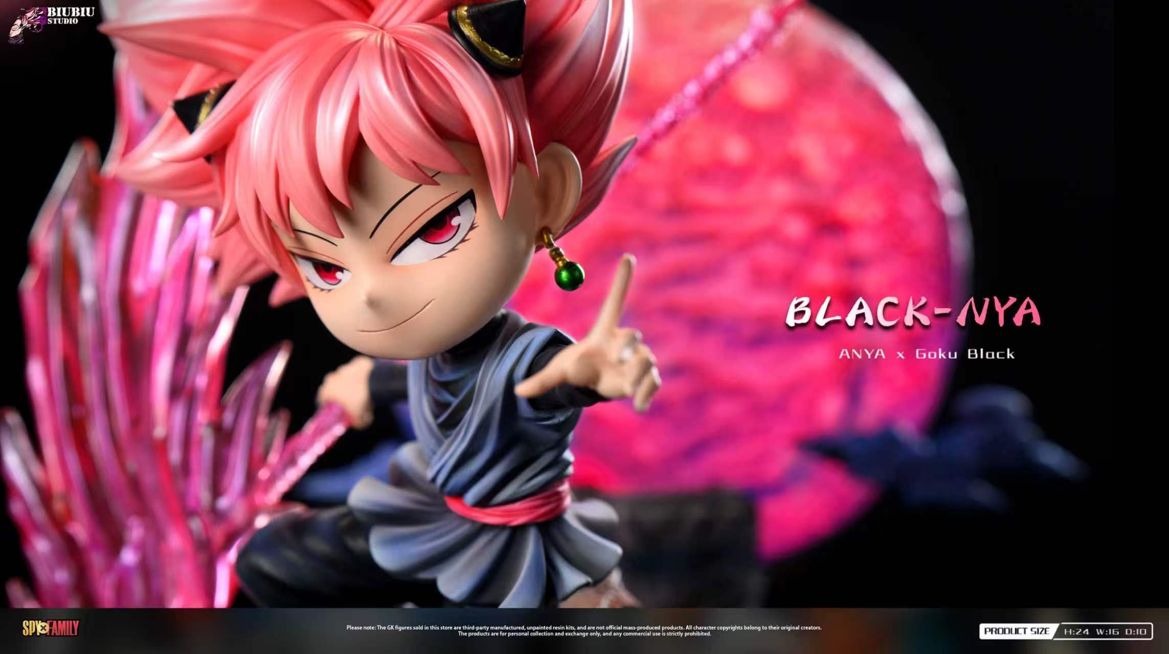 Biubiu - Anya cos Rose Goku Black - Thumbnail 5
