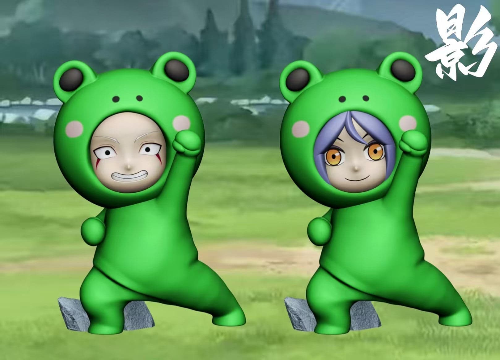 Ying - Frog Team Jiraiya, Nagato, Yahiko and Konan - Thumbnail 2