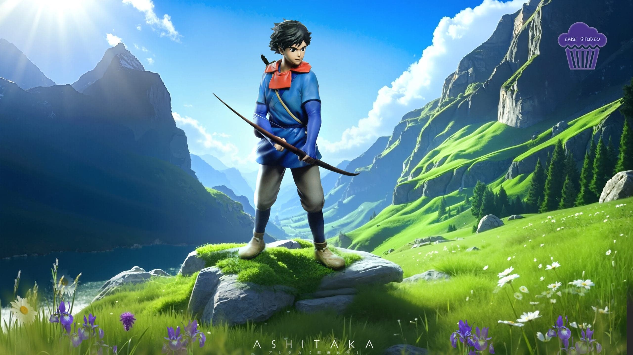 Cake - Princess Mononoke and Ashitaka - Thumbnail 2