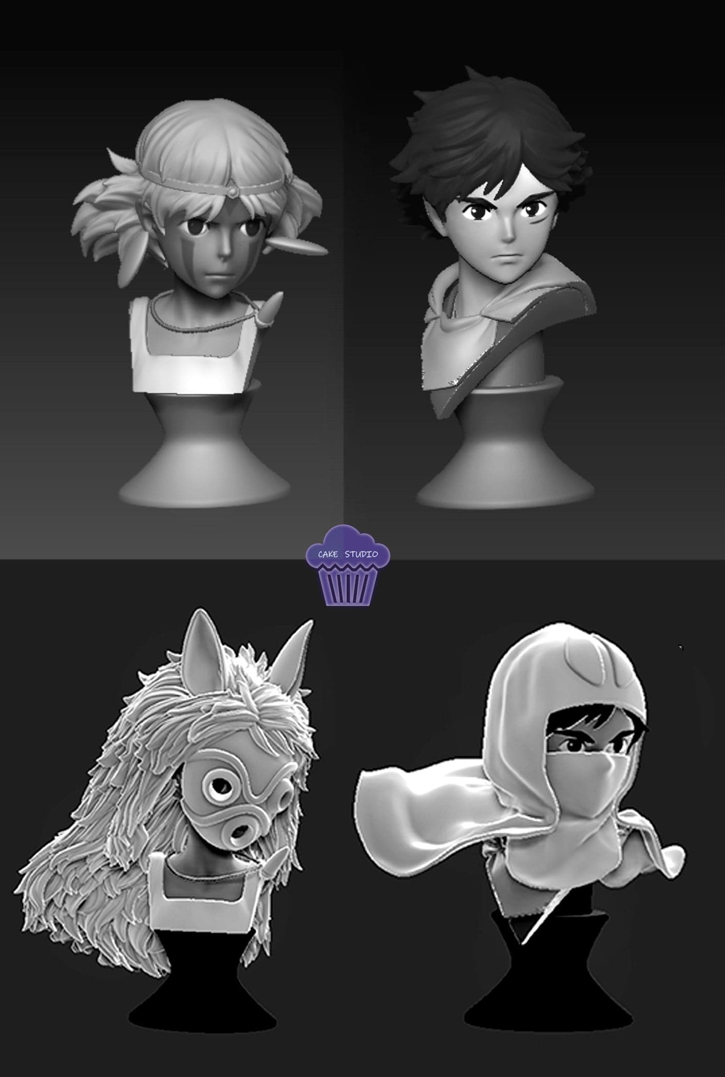 Cake - Princess Mononoke and Ashitaka - Thumbnail 7