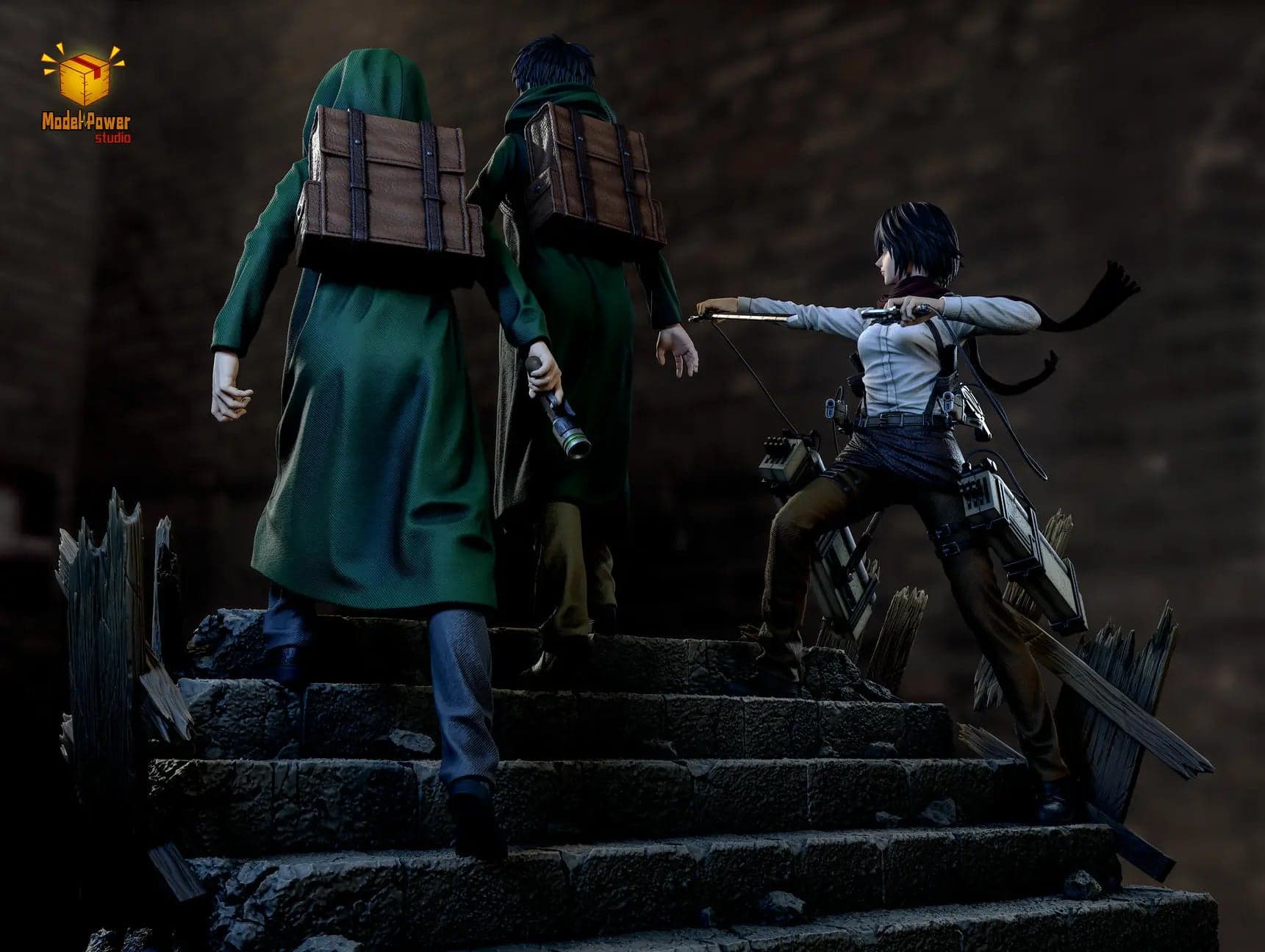 Model Power - Eren, Armin and Mikasa - Thumbnail 11