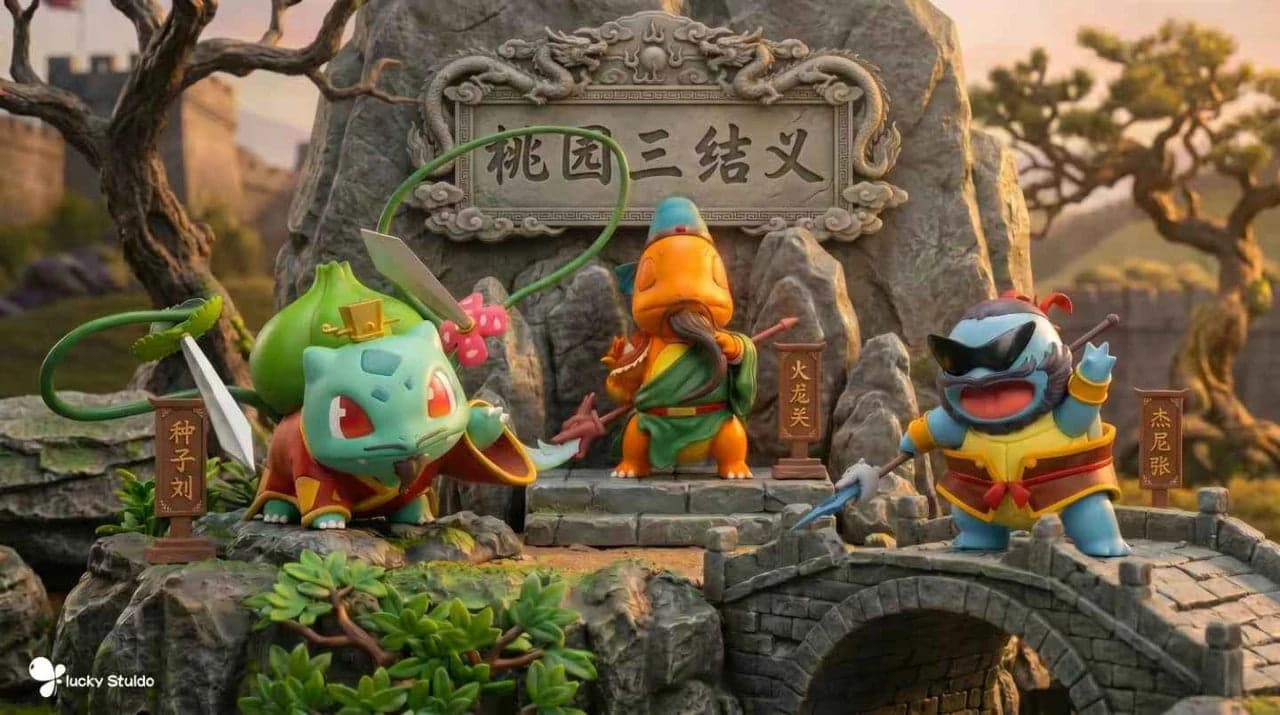 Lucky - Bulbasaur, Charmander and Squirtle