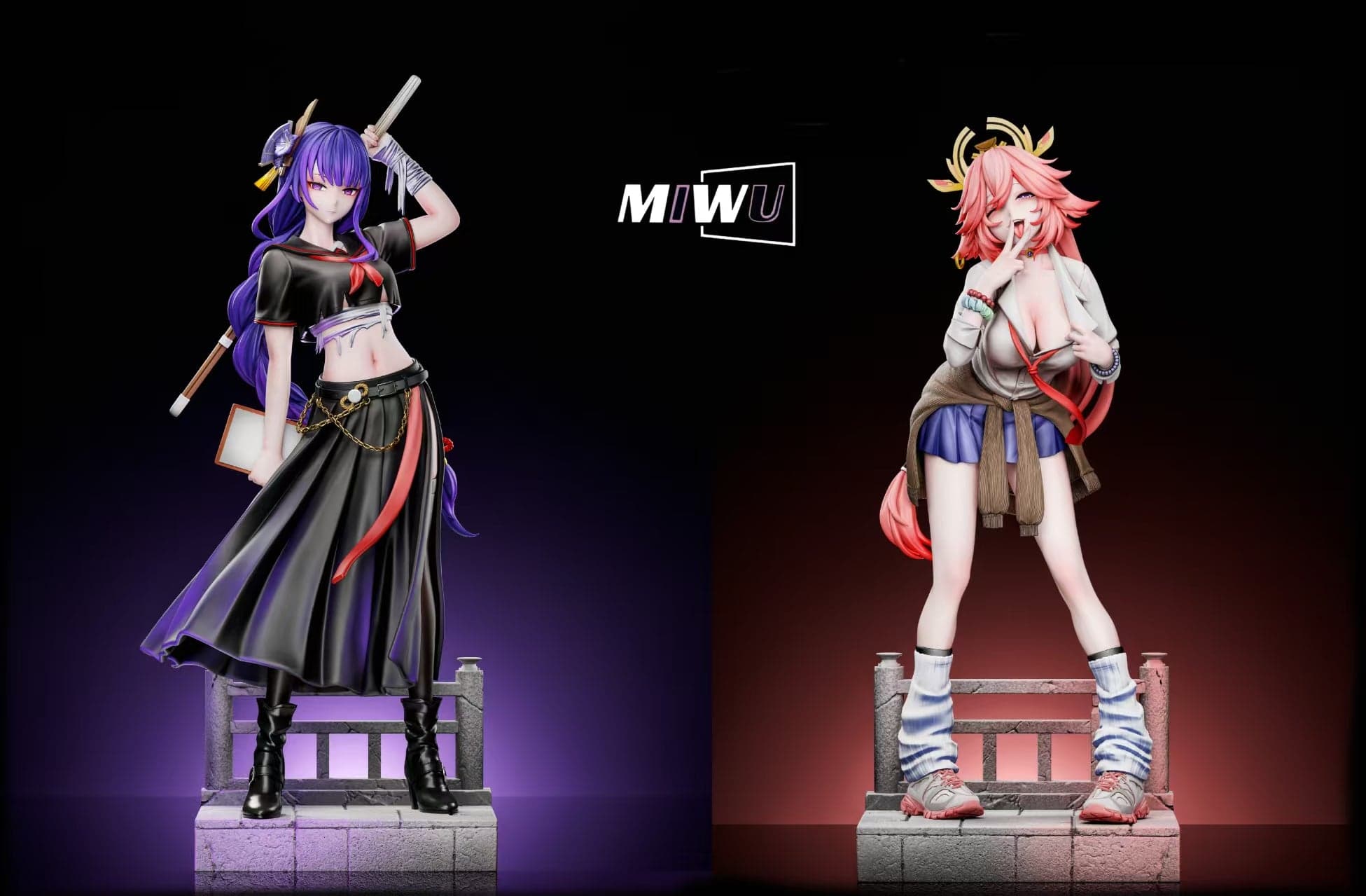 Miwu - Yae Miko and Raiden Shogun - Thumbnail 14