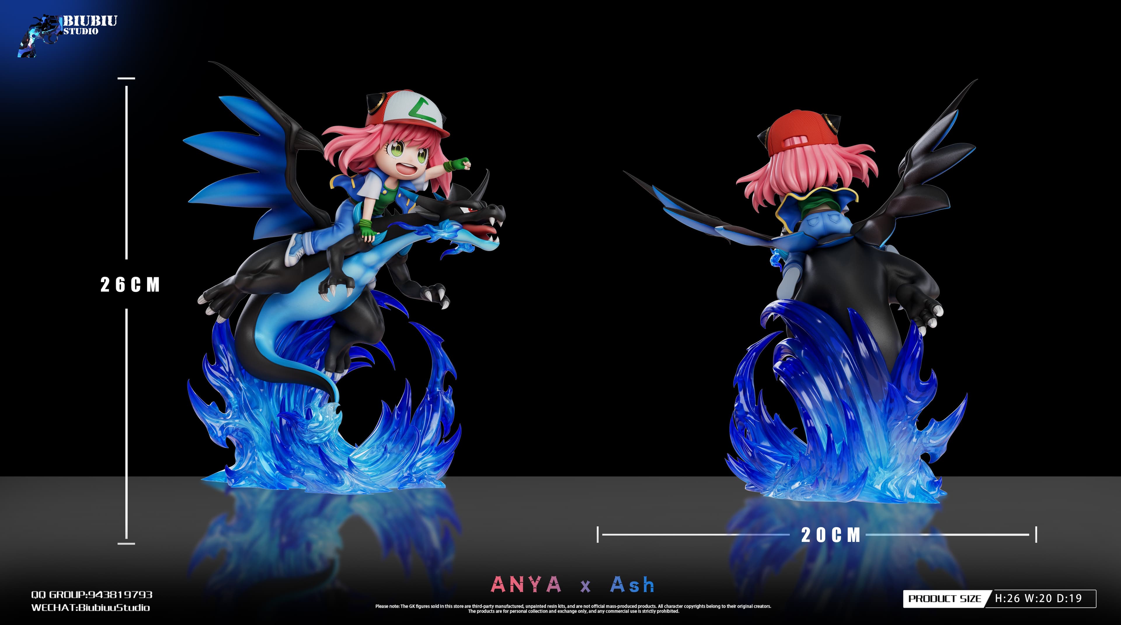 Biubiu - Anya cos Ash and Mega Charizard - Thumbnail 4