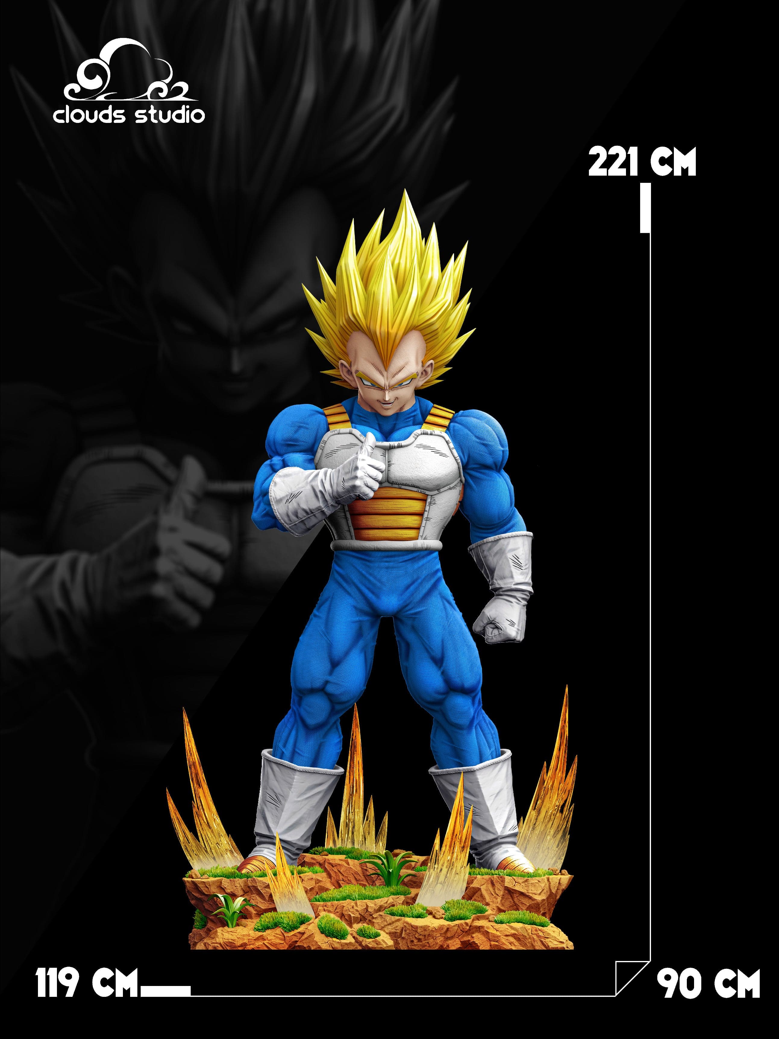 Clouds - SSJ Vegeta - Thumbnail 2