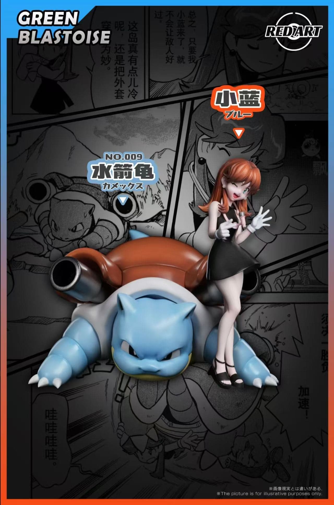 Red Art - Green and Blastoise - Image 1