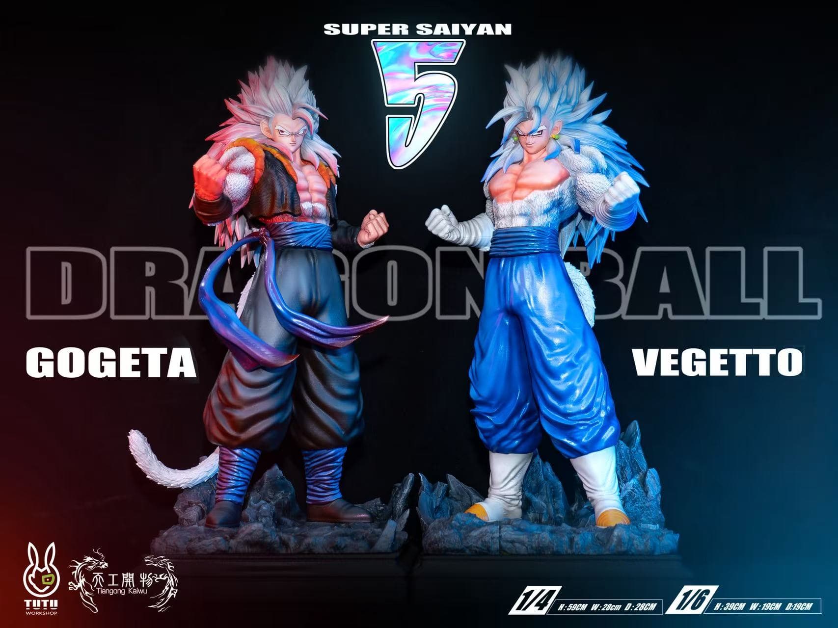 TG Tiangong Kaiwu x Tutu Workshop - SSJ5 Vegito and Gogeta - Thumbnail 4