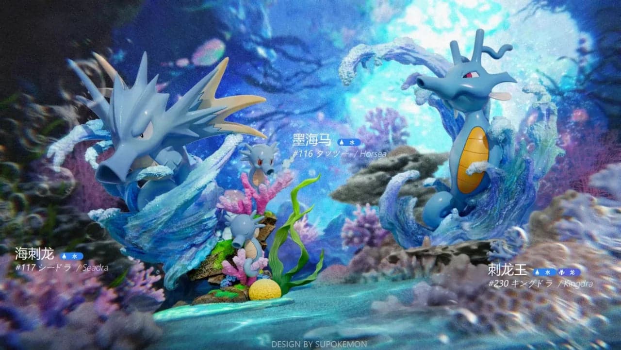 Duan Zao Jiang - Seadra, Kingdra and Horsea - Thumbnail 3