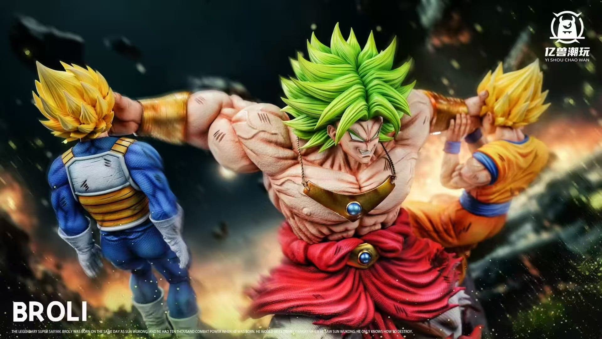 Yi Shou - Broly vs Goku and Vegeta - Thumbnail 2