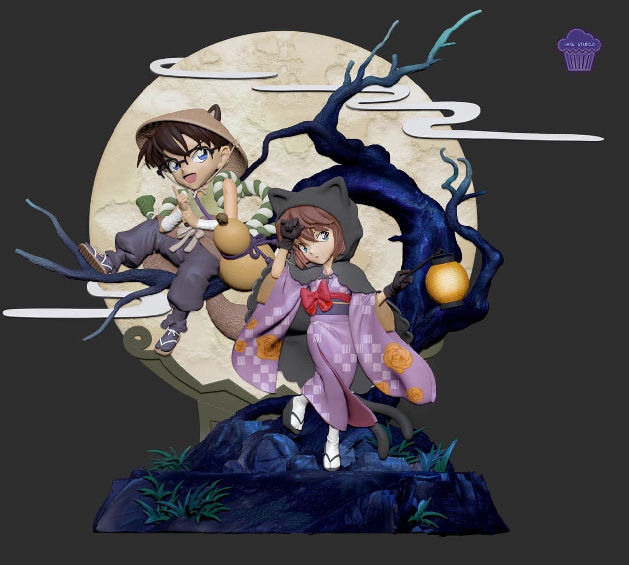 Cake - Conan and Ai Haibara