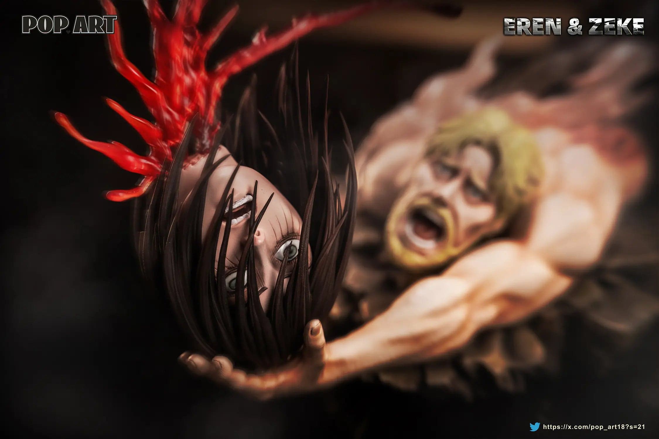 Pop Art - Eren and Zeke - Thumbnail 2