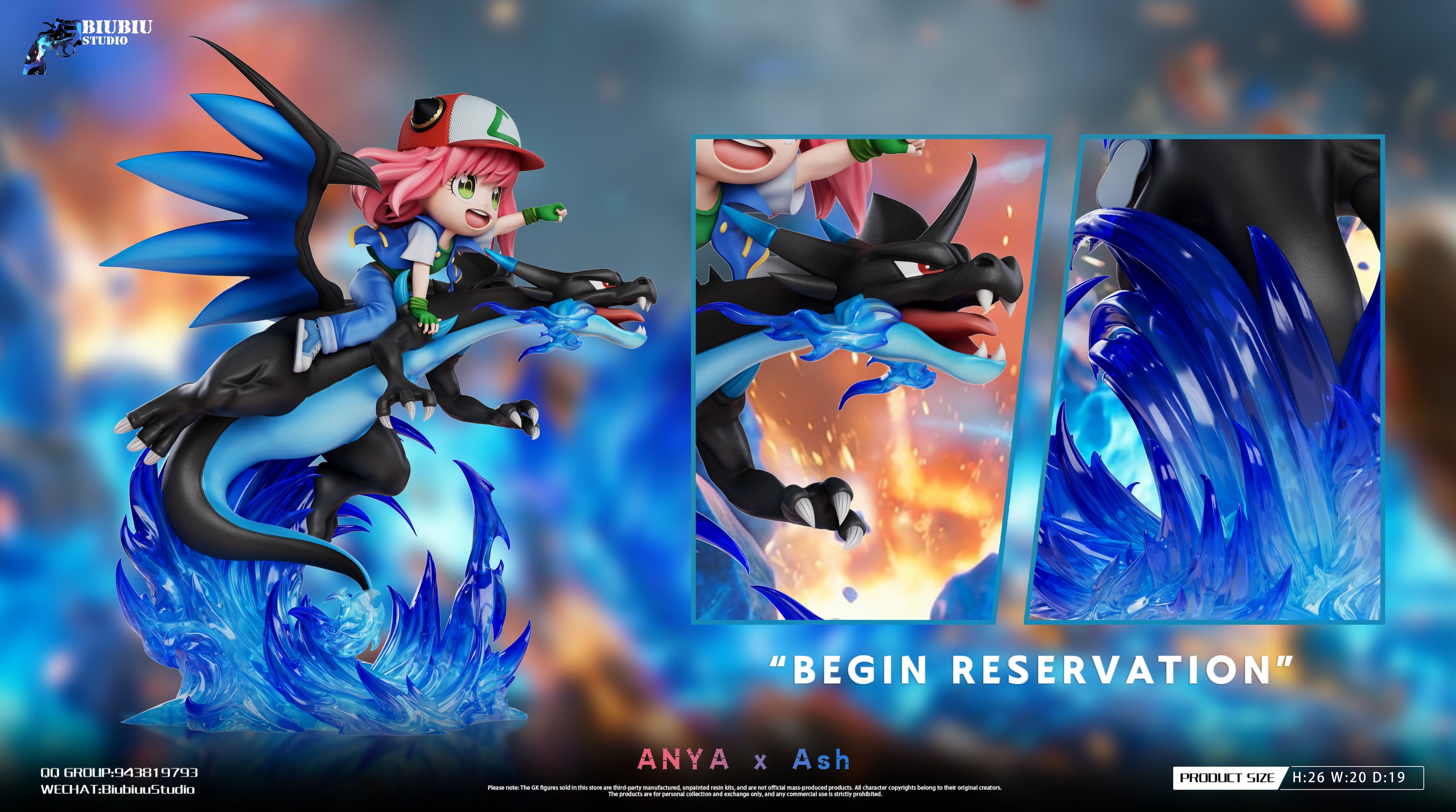 Biubiu - Anya cos Ash and Mega Charizard - Thumbnail 3