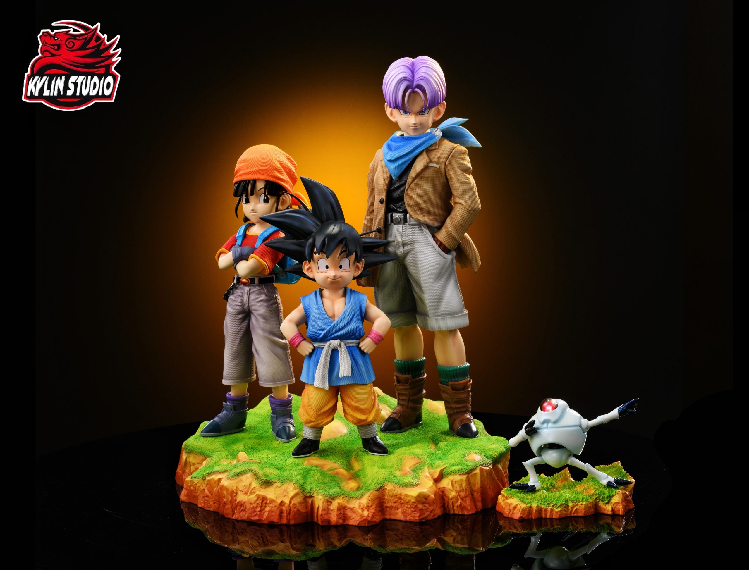 Kylin - Kid Goku, Trunks, Pan and Giru