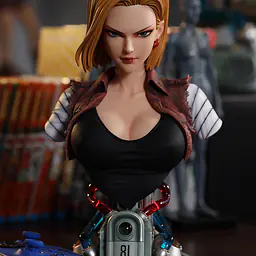 Green Leaf - Android 18 StatueCorp