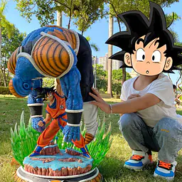 AR - Goku vs Burter StatueCorp