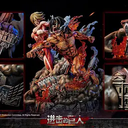 Jimei Palace - Annie vs Eren StatueCorp