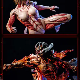 Jimei Palace - Annie vs Eren StatueCorp