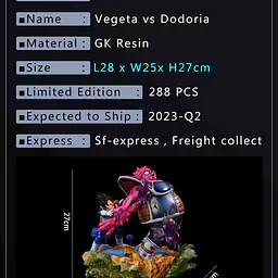 JacksDo - Vegeta vs Dodoria StatueCorp
