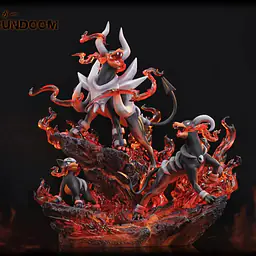 Fantasy - Houndoom StatueCorp