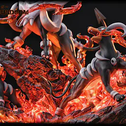 Fantasy - Houndoom StatueCorp