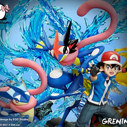 EGG - Ash and Greninja StatueCorp
