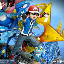 EGG - Ash and Greninja StatueCorp