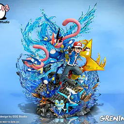 EGG - Ash and Greninja StatueCorp
