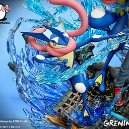 EGG - Ash and Greninja StatueCorp