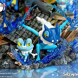 EGG - Ash and Greninja StatueCorp