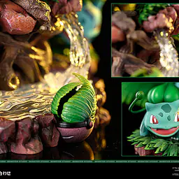 Monster - Venusaur and Bulbasaur StatueCorp