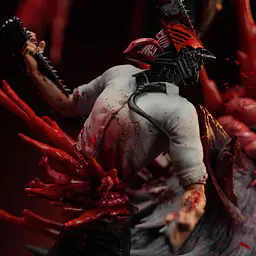 Zao Hua - Katana vs Denji StatueCorp