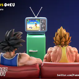 Fuzzfeet - Goku and Vegeta StatueCorp