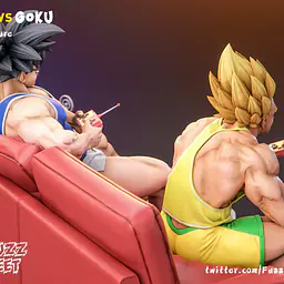 Fuzzfeet - Goku and Vegeta StatueCorp