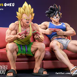 Fuzzfeet - Goku and Vegeta StatueCorp