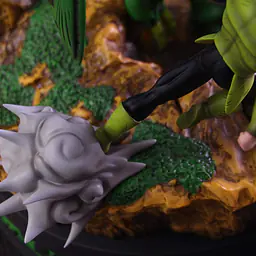 PBR - Cell First Form vs Android 17 StatueCorp