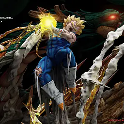 Last Sleep - SSJ Goku vs Majin Vegeta StatueCorp