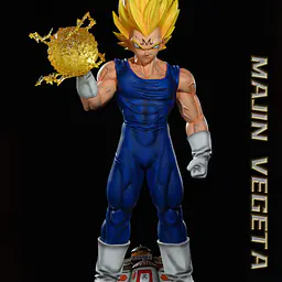 F4 - Majin Vegeta Lifesize StatueCorp
