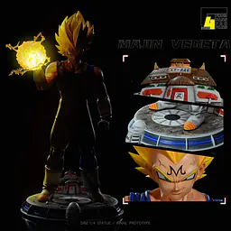 F4 - Majin Vegeta Lifesize StatueCorp