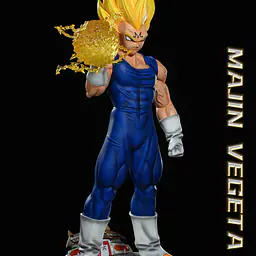 F4 - Majin Vegeta Lifesize StatueCorp