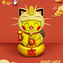 Cheese x EGG - Pikachu cos Meowth 1