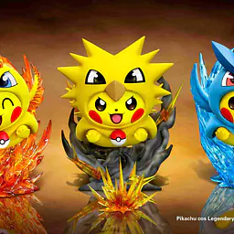 EGG - Pikachu cos Moltres, Zapdos and Articuno 4
