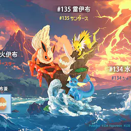 JB - Vaporeon, Jolteon and Flareon 1