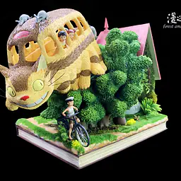 Forest Among Anime - Totoro and Catbus 1