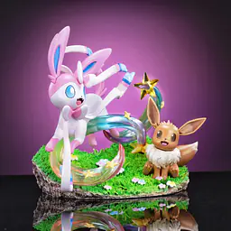 Digital Monster - Sylveon and Eevee 2