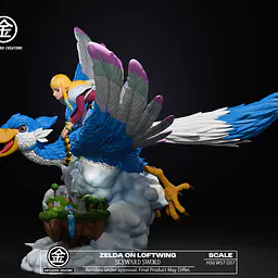 Kintsukuroi - Princess Zelda On Loftwing Skyward Sword 4