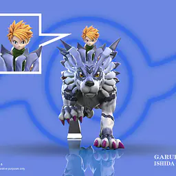 DMX - Garurumon and Yamato Ishida 3