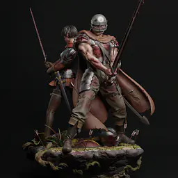 Player 1 - Guts and Casca 1