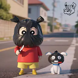 Niuzi - Shinnosuke Nohara and Shiro 1