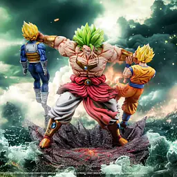 Yi Shou - Broly vs Goku and Vegeta 3