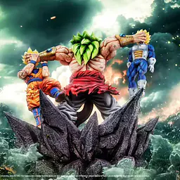 Yi Shou - Broly vs Goku and Vegeta 5